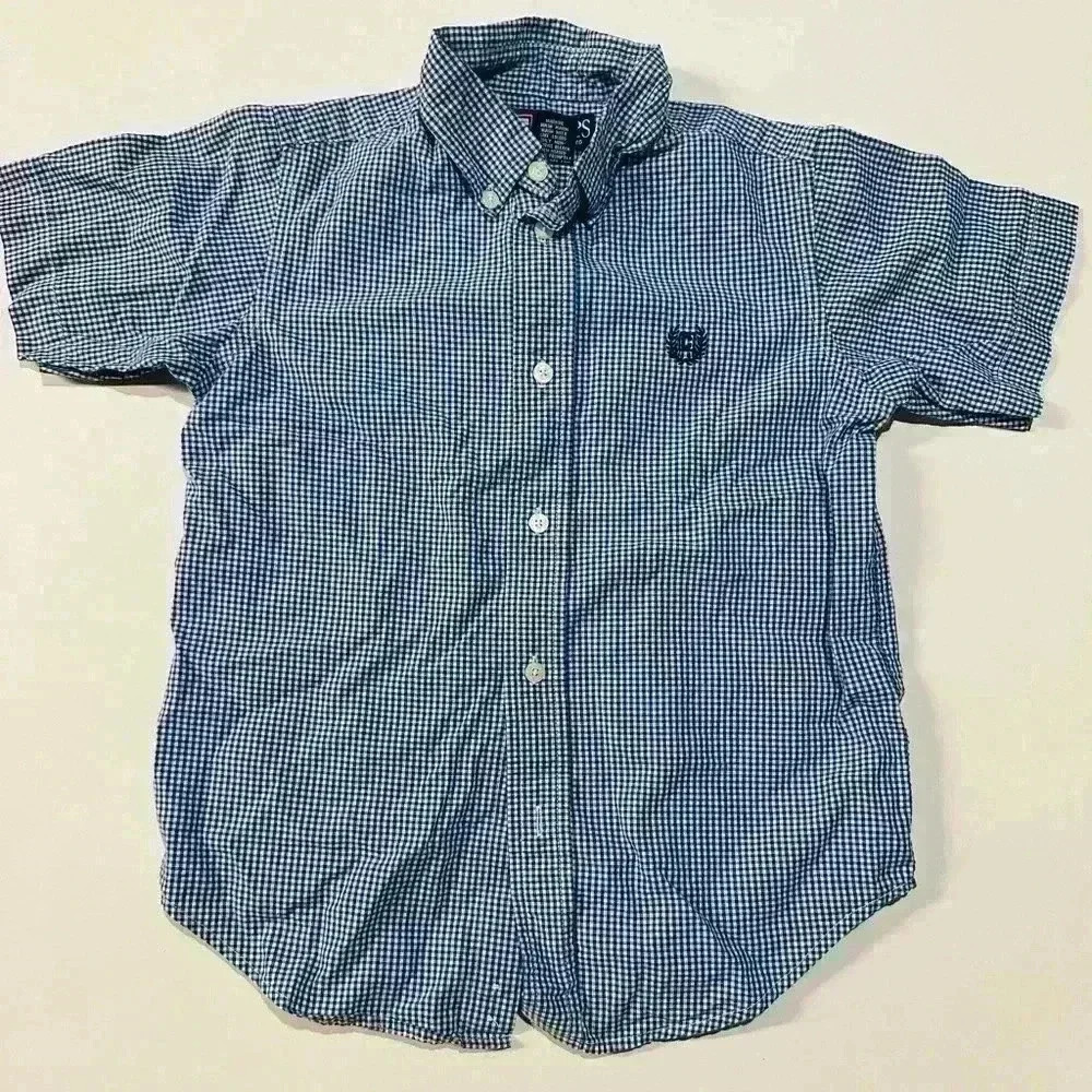EUC Boys Chaps Short Sleeve Button Down, Size 5